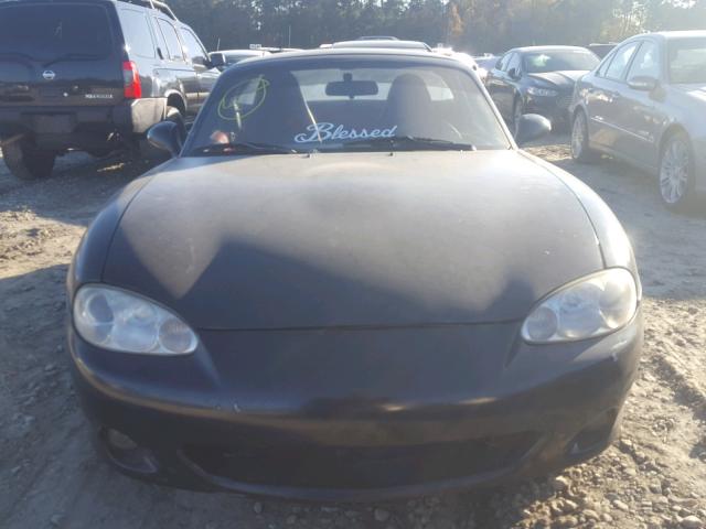 JM1NB353930302671 - 2003 MAZDA MX-5 MIATA BLACK photo 9