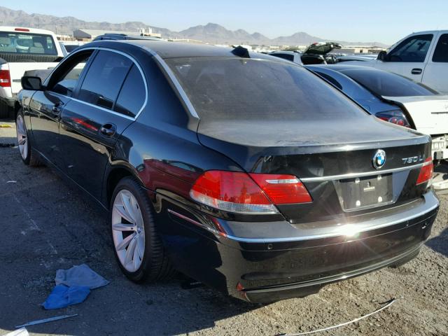 WBAHN83557DT69706 - 2007 BMW 750 BLACK photo 3