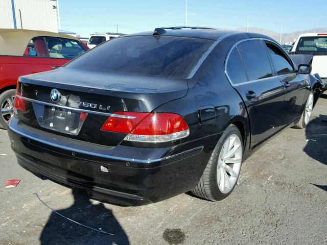 WBAHN83557DT69706 - 2007 BMW 750 BLACK photo 4