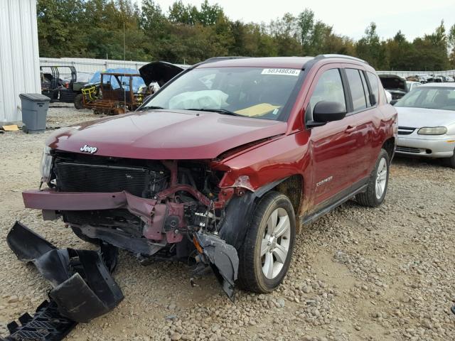 1C4NJCBA0GD753735 - 2016 JEEP COMPASS SP BURGUNDY photo 2