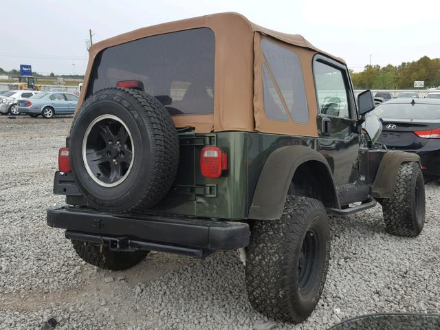 1J4FY19S9VP504942 - 1997 JEEP WRANGLER / GREEN photo 4