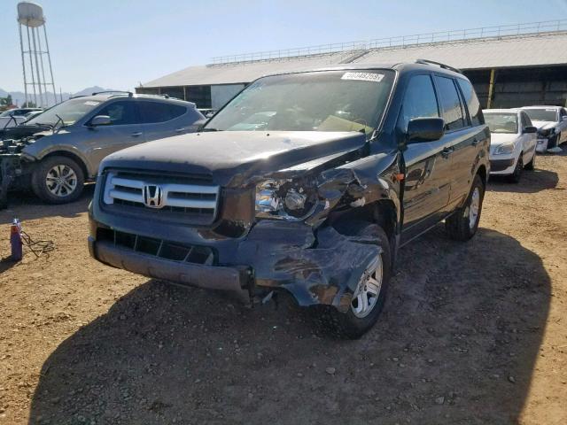 5FNYF28228B010626 - 2008 HONDA PILOT VP BLACK photo 2