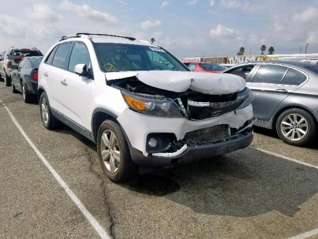 5XYKU3A61DG341781 - 2013 KIA SORENTO EX WHITE photo 1