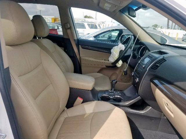 5XYKU3A61DG341781 - 2013 KIA SORENTO EX WHITE photo 5