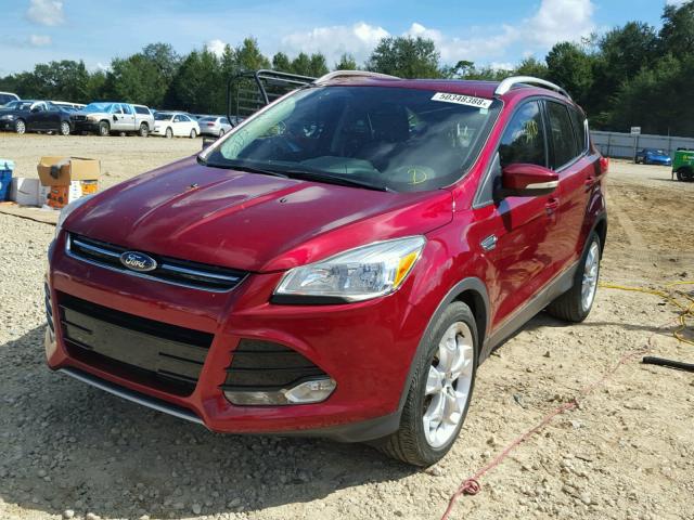 1FMCU0J95EUE34599 - 2014 FORD ESCAPE TIT RED photo 2