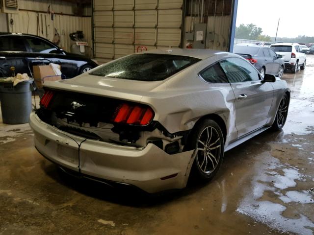 1FA6P8TH7F5344867 - 2015 FORD MUSTANG SILVER photo 4