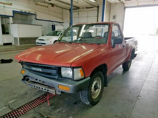 JT4RN81R4L0056063 - 1990 TOYOTA PICKUP 1/2 RED photo 2