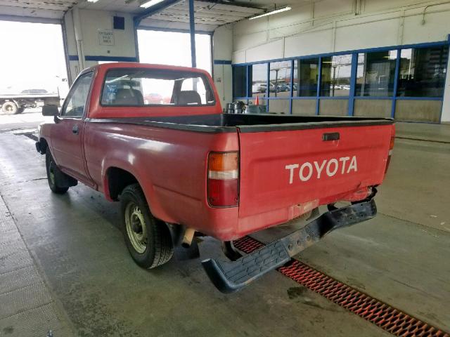 JT4RN81R4L0056063 - 1990 TOYOTA PICKUP 1/2 RED photo 3