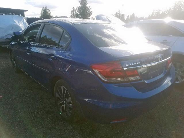 19XFB2F99DE282268 - 2013 HONDA CIVIC EXL 蓝色 照片 3