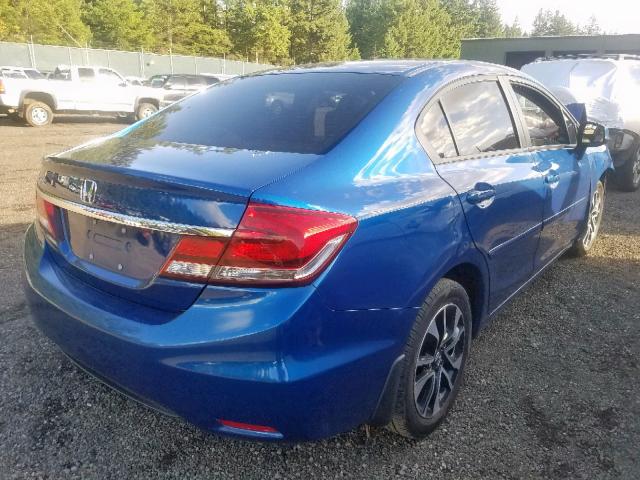 19XFB2F99DE282268 - 2013 HONDA CIVIC EXL 蓝色 照片 4