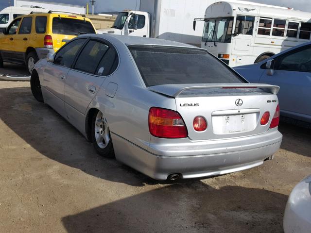 JT8BH68X4X0016538 - 1999 LEXUS GS 400 SILVER photo 3