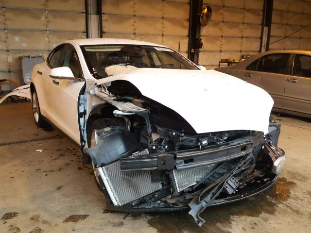 5YJSA1E29FF110822 - 2015 TESLA MODEL S Սպիտակ լուսանկար 1