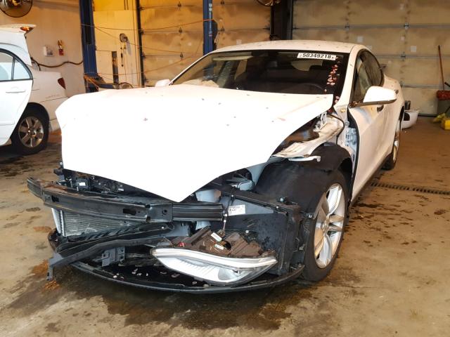 5YJSA1E29FF110822 - 2015 TESLA MODEL S Սպիտակ լուսանկար 2