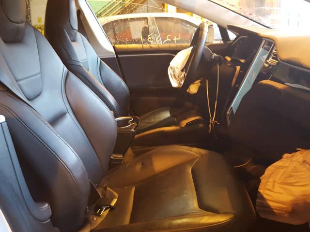 5YJSA1E29FF110822 - 2015 TESLA MODEL S Սպիտակ լուսանկար 5