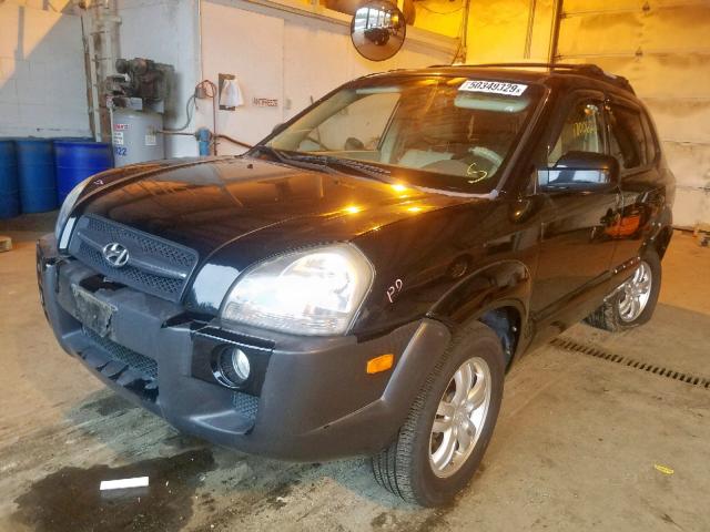 KM8JN72D67U671914 - 2007 HYUNDAI TUCSON SE BLACK photo 2