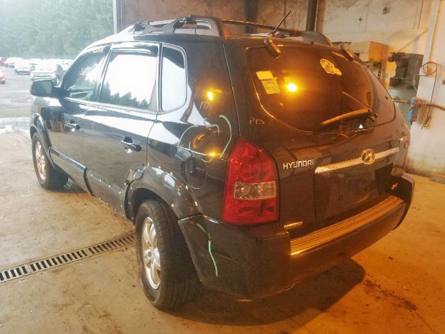 KM8JN72D67U671914 - 2007 HYUNDAI TUCSON SE BLACK photo 3