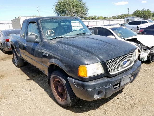 1FTYR14E91PB66899 - 2001 FORD RANGER SUP BLACK photo 2