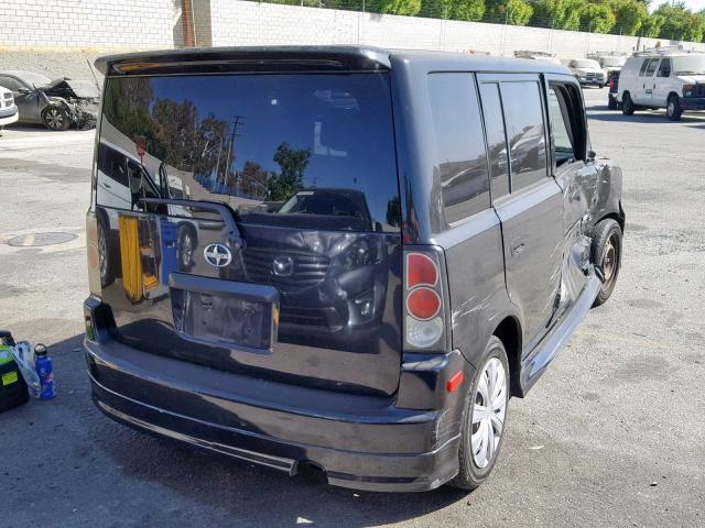 JTLKT324454002095 - 2005 TOYOTA SCION XB შავი ფოტო 4