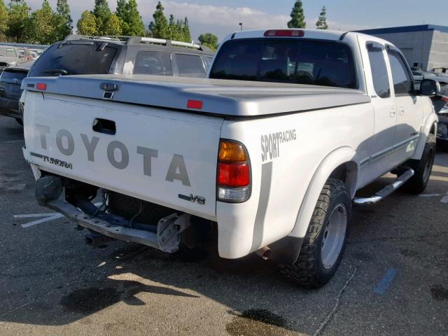 5TBJN3218YS070151 - 2000 TOYOTA TUNDRA WHITE photo 4