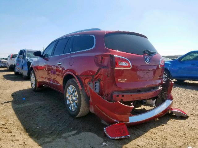 5GAKVCKD8DJ171284 - 2013 BUICK ENCLAVE RED photo 3