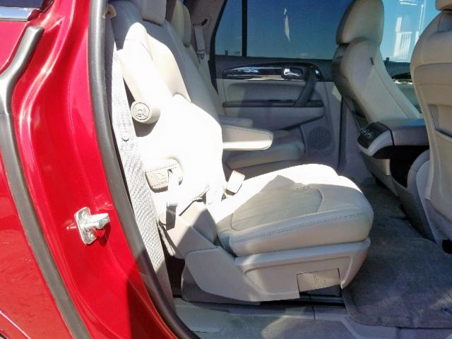 5GAKVCKD8DJ171284 - 2013 BUICK ENCLAVE RED photo 6