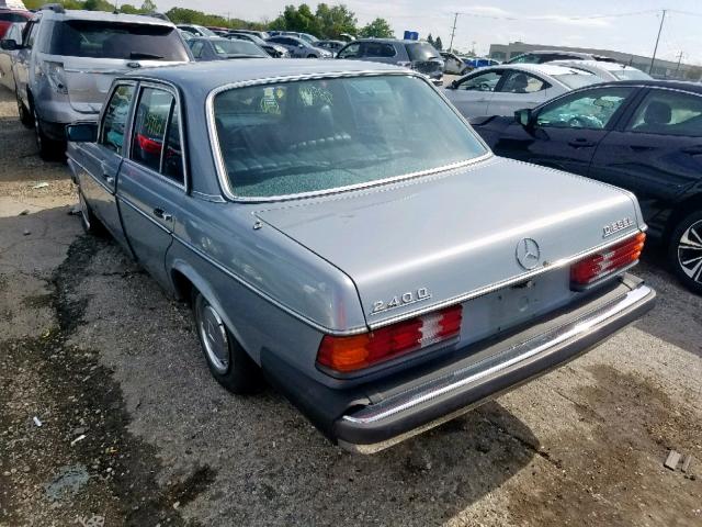 WDBAB23A4CB336739 - 1982 MERCEDES-BENZ 240 D BLUE photo 3