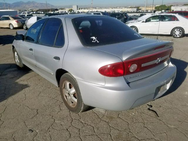 1G1JF52F037240106 - 2003 CHEVROLET CAVALIER L SILVER photo 3