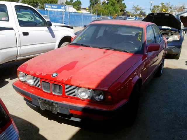 WBAHD2319MBF72105 - 1991 BMW 535 I AUTO RED photo 2