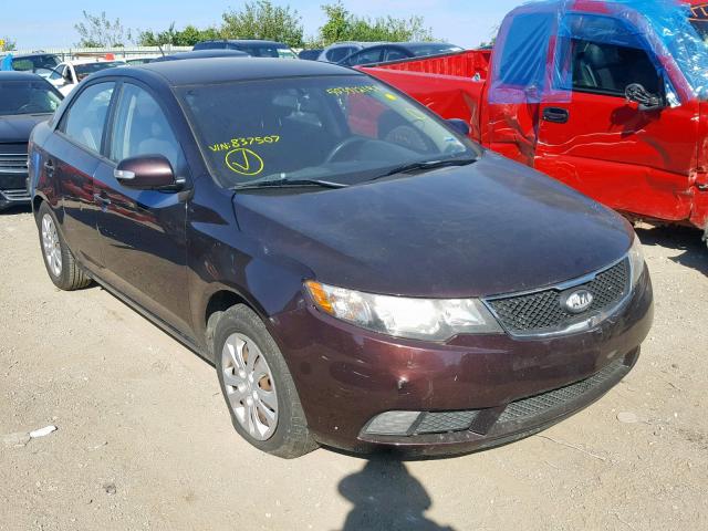 KNAFU4A2XA5837507 - 2010 KIA FORTE EX BURGUNDY photo 1