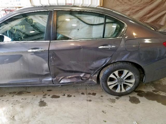 1HGCR2F36EA288044 - 2014 HONDA ACCORD LX GRAY photo 9