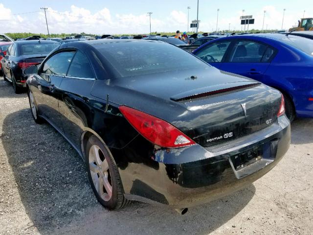 1G2ZH361374125406 - 2007 PONTIAC G6 GT BLACK photo 3