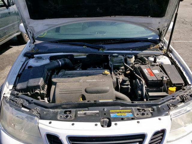 YS3FD79Y076100504 - 2007 SAAB 9-3 2.0T WHITE photo 7