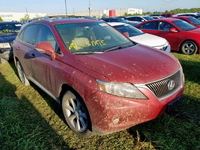 2T2ZK1BA3CC079084 - 2012 LEXUS RX 350 BURGUNDY photo 1