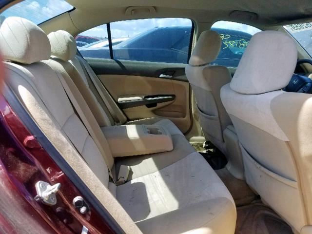 1HGCP26459A023717 - 2009 HONDA ACCORD LXP MAROON photo 6