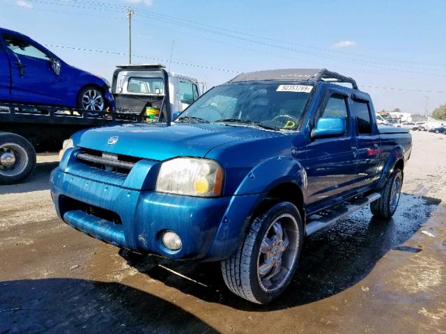 1N6ED29X34C449681 - 2004 NISSAN FRONTIER C BLUE photo 2