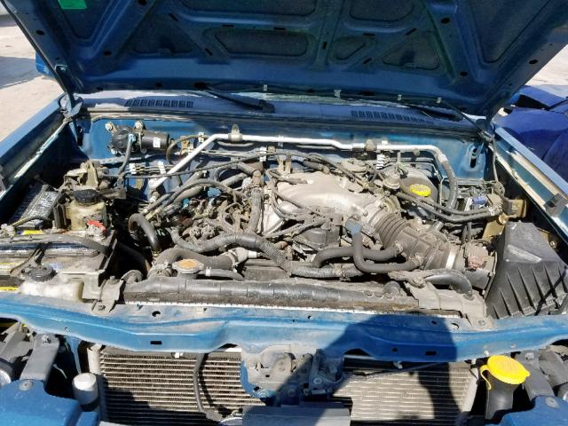 1N6ED29X34C449681 - 2004 NISSAN FRONTIER C BLUE photo 7