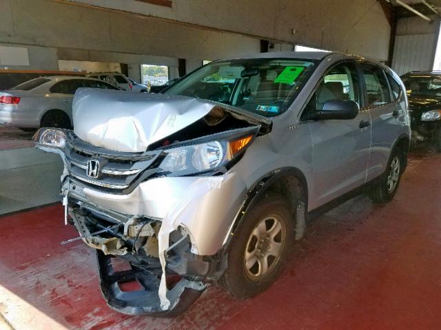 5J6RM4H33CL079887 - 2012 HONDA CR-V LX SILVER photo 2