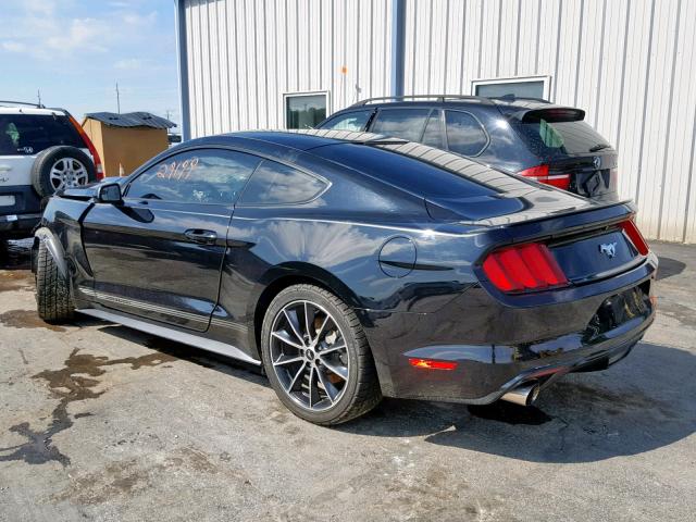 1FA6P8THXF5425409 - 2015 FORD MUSTANG BLACK photo 3