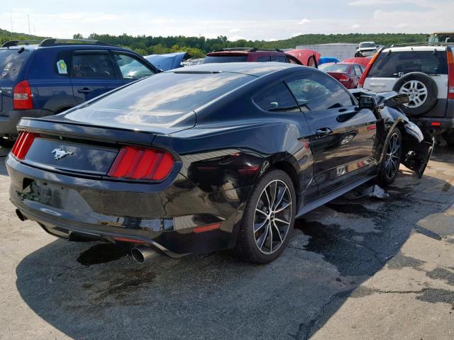 1FA6P8THXF5425409 - 2015 FORD MUSTANG BLACK photo 4