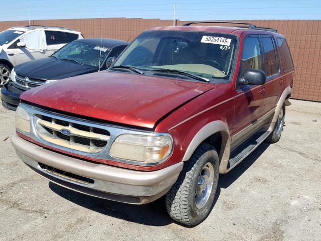 1FMZU34E4WZB11072 - 1998 FORD EXPLORER RED photo 2