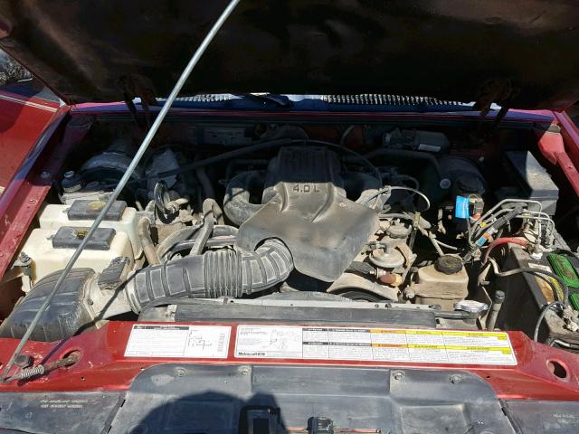 1FMZU34E4WZB11072 - 1998 FORD EXPLORER RED photo 7