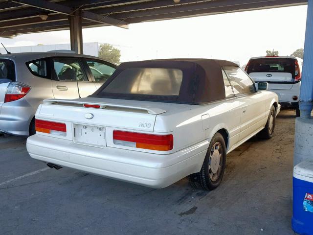 JNXHF16C5MT000310 - 1991 INFINITI M30 WHITE photo 4