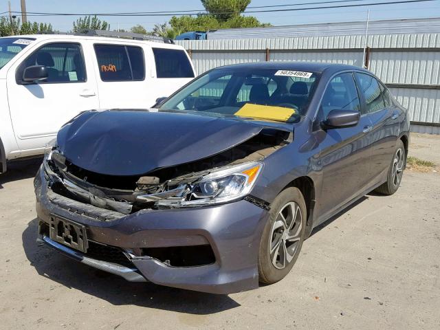 1HGCR2F35HA254777 - 2017 HONDA ACCORD LX CHARCOAL photo 2