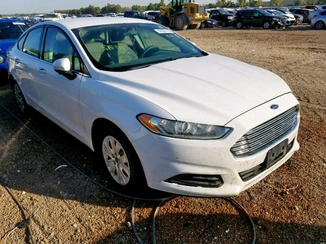 3FA6P0G70DR142188 - 2013 FORD FUSION S WHITE photo 1