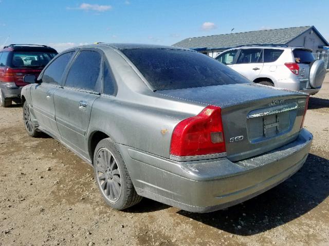 YV1TS592461446898 - 2006 VOLVO S80 2.5T GRAY photo 3