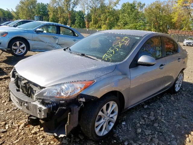 JM1BL1S53A1248009 - 2010 MAZDA 3 S GRAY photo 2