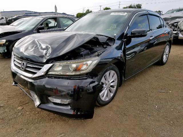 1HGCR3F87FA037620 - 2015 HONDA ACCORD EXL BLACK photo 2