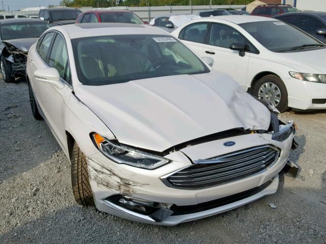 3FA6P0K92HR155684 - 2017 FORD FUSION TIT WHITE photo 1