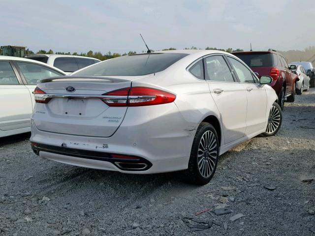 3FA6P0K92HR155684 - 2017 FORD FUSION TIT WHITE photo 4