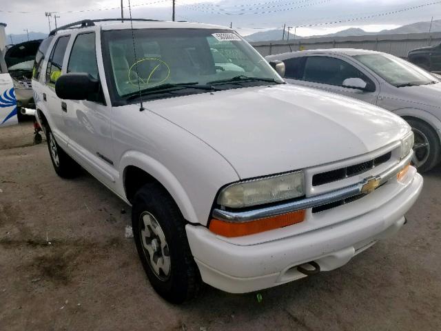 1GNDT13X14K160929 - 2004 CHEVROLET BLAZER WHITE photo 1